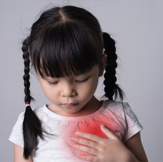 Child with chest pain